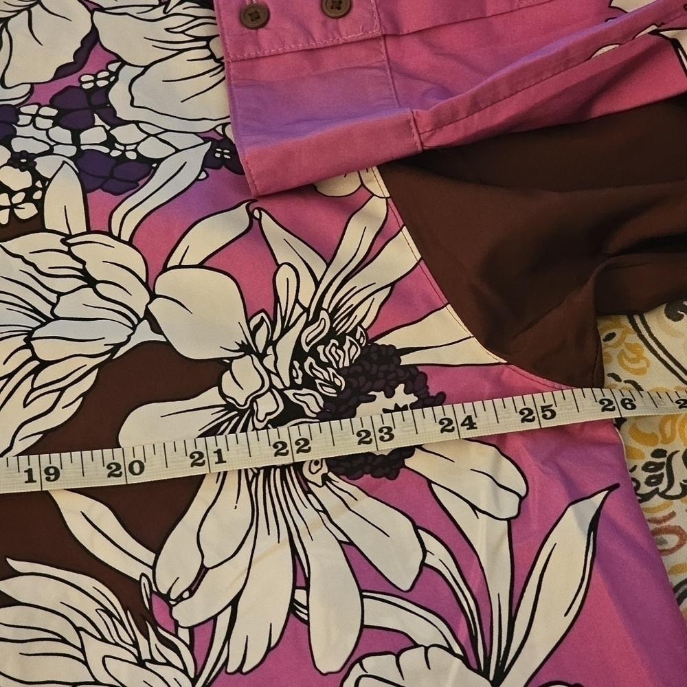 EXPRESS WOMEN'S FLORAL BOYFRIEND PORTOFINO SHIRT, Sz L - Picture 9 of 9